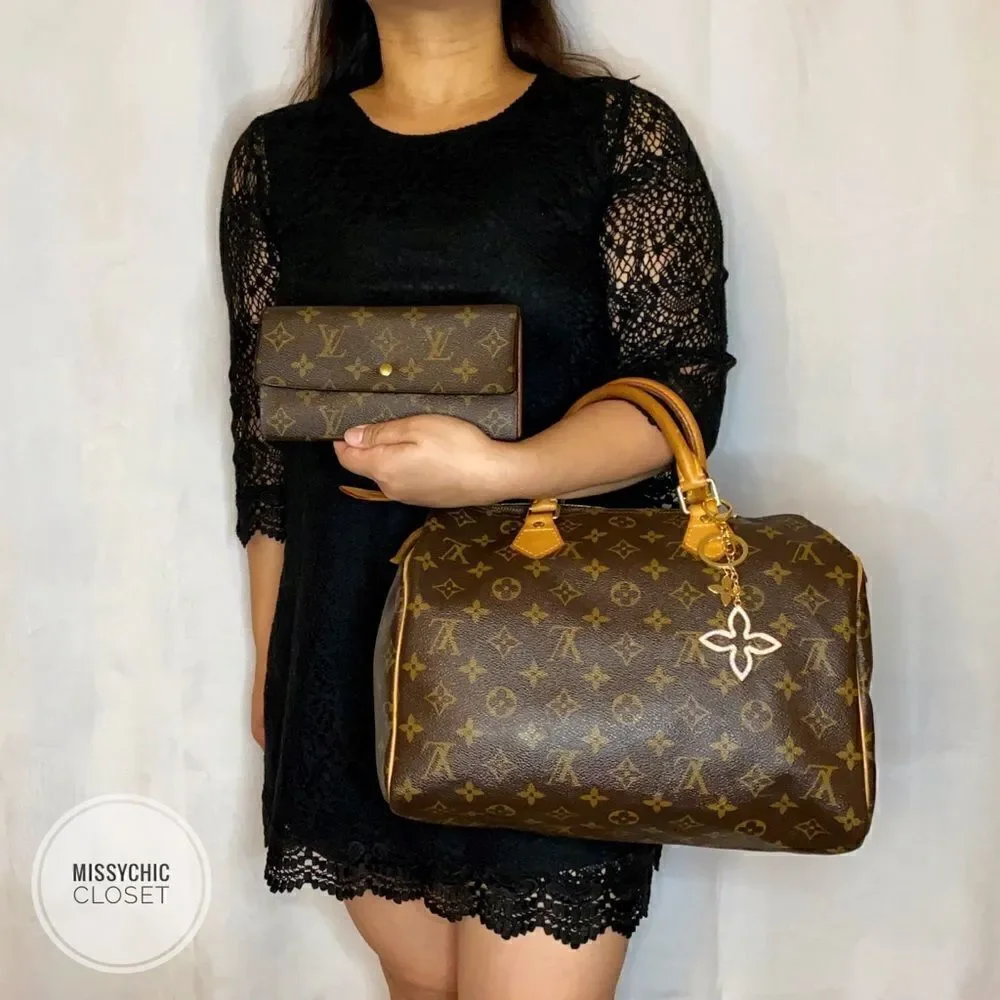 Louis Vuitton Speedy 30 with matching Wallet